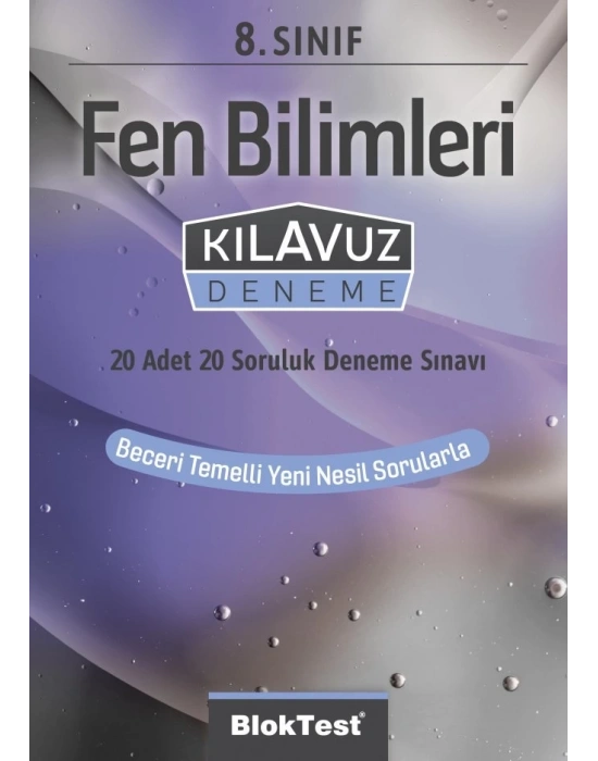 TUDEM YAYINLARI 8.SINIF LGS BLOKTEST FEN BİLİMLERİ KLAVUZ DENEME