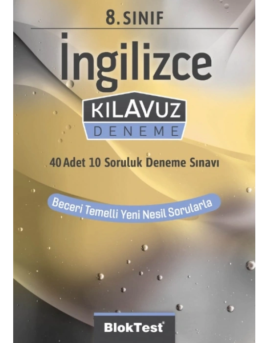 TUDEM YAYINLARI 8.SINIF LGS BLOKTEST İNGİLİZCE KLAVUZ DENEME