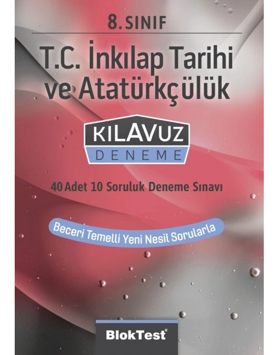 TUDEM YAYINLARI 8.SINIF LGS BLOKTEST T.C.İNKİLAP TARİHİ KLAVUZ DENEME