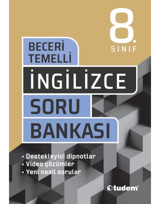 TUDEM YAYINLARI 8.SINIF LGS İNGİLİZCE BECERİ TEMELLİ SORU BANKASI