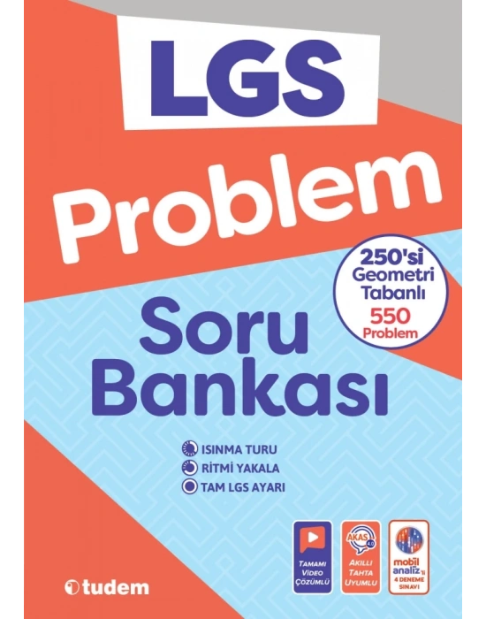 TUDEM YAYINLARI 8.SINIF LGS PROBLEM SORU BANKASI