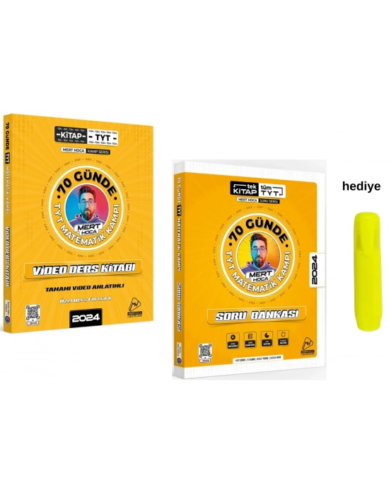 TYT 70 Günde Matematik Konu Anlatım ve Soru Bankası Seti Mert Hoca
