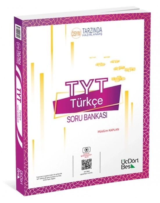 Üçdörtbeş Yayınları TYT Türkçe Soru Bankası 2024