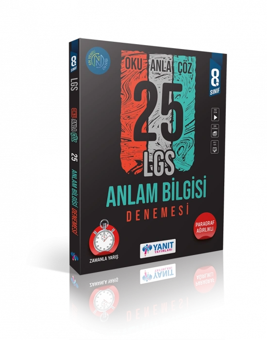 Yanıt Yayınları LGS Anlam Bilgisi 25 Denemesi