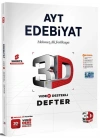 3D Yayınları AYT Edebiyat Video Destekli Defter