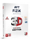 3D Yayınları AYT Fizik Video Destekli Defter