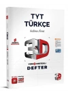 3D Yayınları Tyt Video Destekli Türkçe Defter Vdd