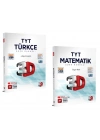 3D YAYINLARI 2024 TYT 3D Türkçe - Matematik Soru Bankaları (2 Kİtap)