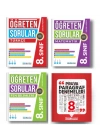 PRUVA AKADEMİ YAYINLARI 8.SINIF ÖĞRETEN SORULAR TÜRKÇE + MATEMATİK + FEN BİLİMLERİ + PARAGRAF DENEMELERİ