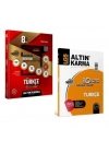 ALTIN KARMA YAYINLARI 8.SINIF TÜRKÇE ETKİNLİKLİ SORU BANKASI+TÜRKÇE 10X20 DENEME SINAVI