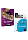 ALTIN KARMA YAYINLARI 8.SINIF FEN BİLİMLERİ ETKİNLİKLİ SORU BANKASI+FEN BİLİMLERİ 10X20 DENEME SINAVI