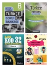 TUDEM YAYINLARI LGS TÜRKÇE BECERİ TEMELLİ SORU BANKASI - TÜRKÇE KLAVUZ DENEME - TÜRKÇE 32 HAFTALIK DENEMELER - HEDİYE