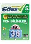 NİTELİK YAYINLARI 5.SINIF GÖREV FEN BİLİMLERİ 36 HAFTALIK ÇALIŞMA FÖYLERİ