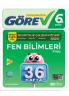 NİTELİK YAYINLARI 6.SINIF GÖREV FEN BİLİMLERİ 36 HAFTALIK ÇALIŞMA FÖYLERİ