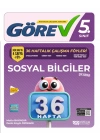 NİTELİK YAYINLARI 5.SINIF GÖREV SOSYAL BİLGİLER 36 HAFTALIK ÇALIŞMA FÖYLERİ