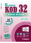 TUDEM YAYINLARI 5.SINIF SOSYAL BİLGİLER KOD 32 HAFTA TEKRAR TEST KİTABI