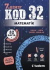 TUDEM YAYINLARI 7.SINIF MATEMATİK KOD 32 HAFTA TEKRAR TEST KİTABI