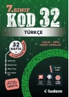 TUDEM YAYINLARI 7.SINIF TÜRKÇE KOD 32 HAFTA TEKRAR TEST KİTABI