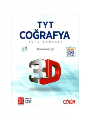3D Tyt Coğrafya Tamamı Video Çözümlü Soru Bankası