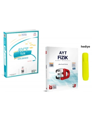 3D ve Üçdörtbeş TYT Fizik Soru Bankası Seti