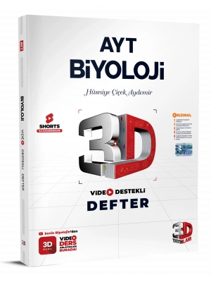 3D Yayınları AYT Biyoloji Video Destekli Defter
