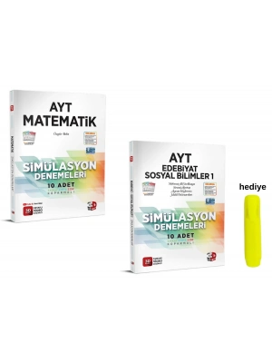 3D Yayınları AYT Eşit Ağırlık Matematik Edebiyat Sosyal Bilimler Simülasyon Deneme Seti