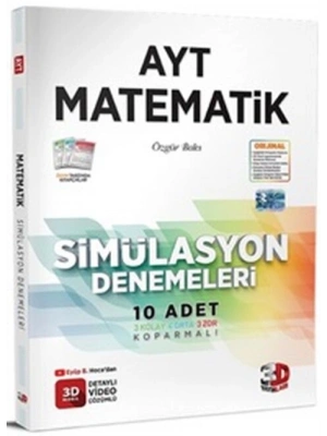 3D Yayınları AYT Matematik Simülasyon 10 lu Denemeleri