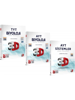 3D Yayınları TYT AYT Biyoloji Soru Bankası Seti