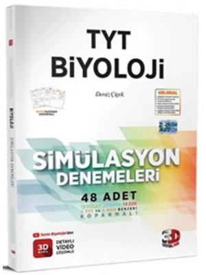 3D Yayınları TYT Biyoloji Simülasyon 48 Deneme