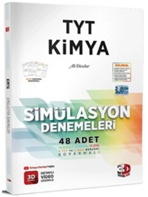 3D Yayınları TYT Kimya Simülasyon 48 Deneme