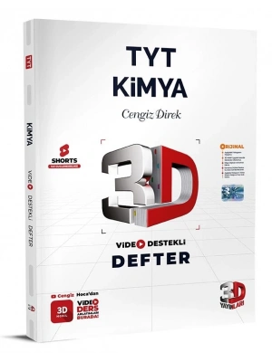 3D Yayınları TYT Kimya Video Destekli Defter