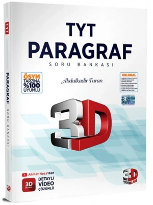 3D Yayınları TYT Paragraf Soru Bankası