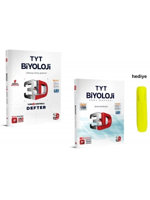 3D Yayınları Tyt Video Destekli Biyoloji Defter ve Soru Bankası Seti
