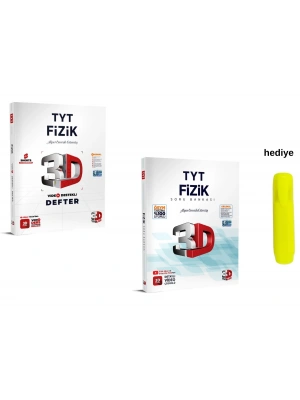 3D Yayınları Tyt Video Destekli Fizik Defter ve Soru Bankası Seti