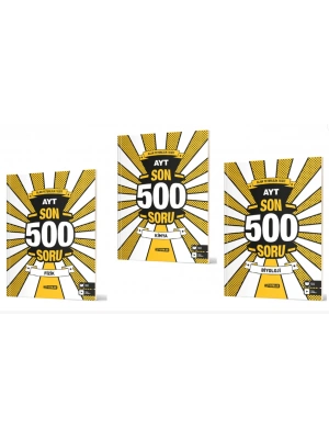 HIZ YAYINLARI AYT SON 500 Soru Fizik - Kimya - Biyoloji Denemeleri (3 Kitap)