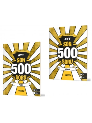 HIZ YAYINLARI AYT SON 500 Soru Fizik - Kimya Denemeleri (2 Kitap)