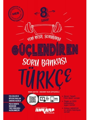 ANKARA YAYINCILIK 8. Sınıf Türkçe Güçlendiren Soru Bankası