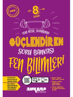 ANKARA YAYINCILIK 8. Sınıf Fen Bilimleri Güçlendiren Soru Bankası