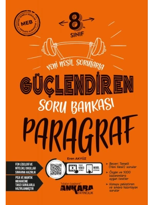 ANKARA YAYINCILIK 8. Sınıf Paragraf Güçlendiren Soru Bankası
