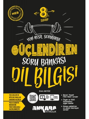 ANKARA YAYINCILIK 8. Sınıf Dil Bilgisi Güçlendiren Soru Bankası
