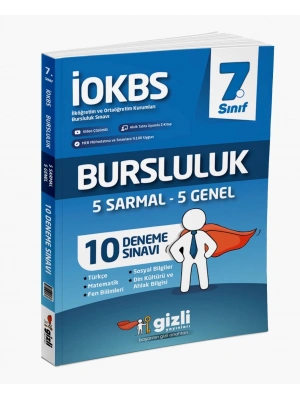 GİZLİ YAYINLARI 7.Sınıf İOKBS Bursluluk 10 Deneme Sınavı
