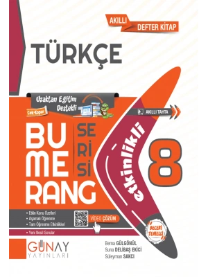 GÜNAY YAYINLARI 8.SINIF BUMERANG ETKİNLİKLİ TÜRKÇE