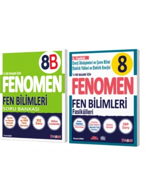 8. SINIF Fen Bilimleri B Soru Bankası + Fen Bilimleri 6. Fasikül (Enerji Dön. Ve Çevre Bil.-Elektrik Yükleri Elek.Enerjisi)
