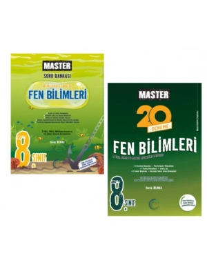 OKYANUS YAYINCILIK 8. Sınıf Master Fen Bilimleri Soru Bankası + Master 20 Fen Bilimleri Denemesi (2 Kitap)