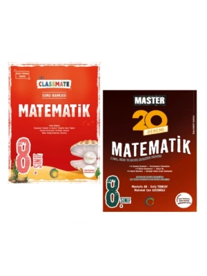 OKYANUS YAYINCILIK 8. Sınıf Classmate Matematik Soru Bankası + Master 20 Matematik Denemesi (2 Kitap)