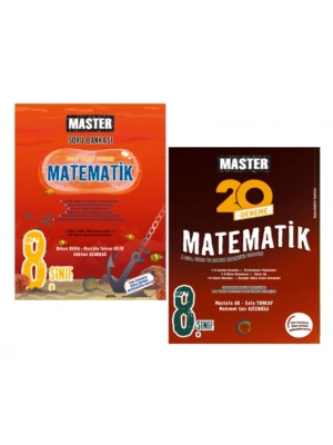 OKYANUS YAYINCILIK 8. Sınıf Master Matematik Soru Bankası + Master 20 Matematik Denemesi (2 Kitap)