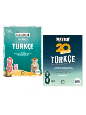OKYANUS YAYINCILIK 8. Sınıf Classmate Türkçe Soru Bankası + Master 20 Türkçe Denemesi (2 Kitap)