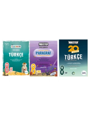 OKYANUS YAYINCILIK 8. Sınıf Classmate Türkçe Soru Bankası +Master Paragraf Soru Bankası + Master 20 Türkçe Denemesi (3 Kitap)