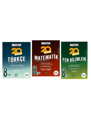 OKYANUS YAYINCILIK 8. Sınıf Master Türkçe + Matematik + Fen Bilimleri Denemesi (3 Kitap)