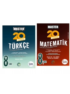 OKYANUS YAYINCILIK 8. Sınıf Master Türkçe + Matematik Denemesi (2 Kitap)